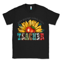 Black teacher with sunflower Classic Tee - texasbilliewilder