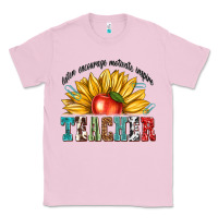 Bubblegum Pink teacher with sunflower Classic Tee - texasbilliewilder