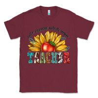 Burgundy teacher with sunflower Classic Tee - texasbilliewilder