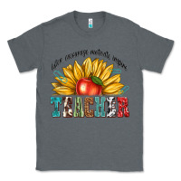 Charcoal Heather teacher with sunflower Classic Tee - texasbilliewilder
