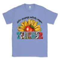 Colony Blue teacher with sunflower Classic Tee - texasbilliewilder