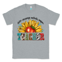 Heather Grey teacher with sunflower Classic Tee - texasbilliewilder
