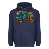 Navy give me coffee jesus Heavyweight Hoodie - RacoonDesign