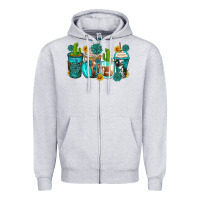 Gemstone Coffee Cups Zipper Hoodie | Teevron