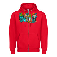 Red gemstone coffee cups Zipper Hoodie - Zillion Design Studio