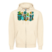 Sandshell gemstone coffee cups Zipper Hoodie - Zillion Design Studio