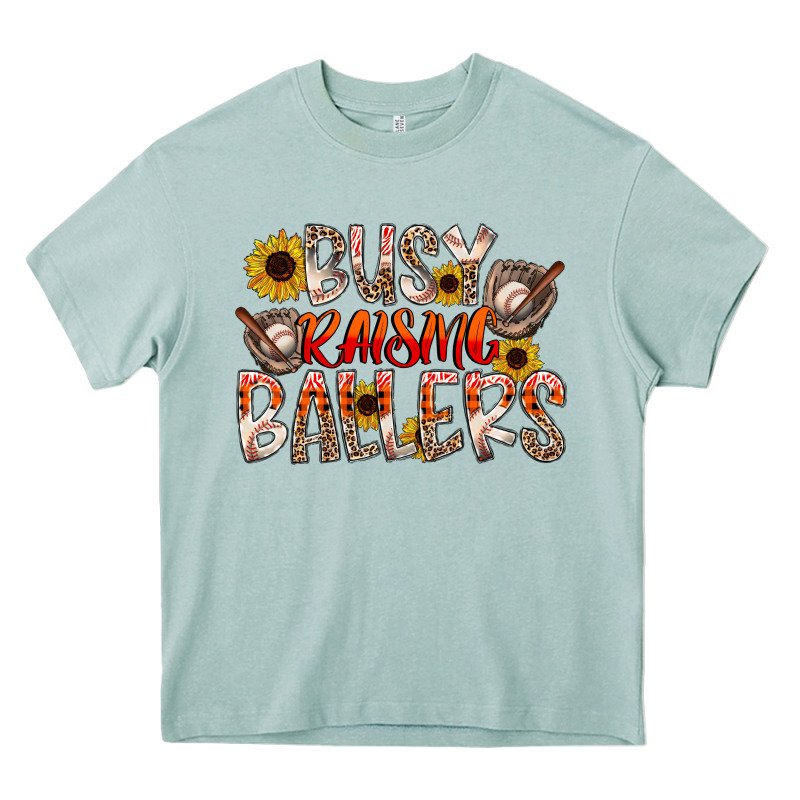 Busy Raising Ballers Heavy Core Tee by CowhideDigitalArt | Teevron