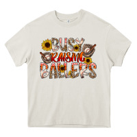 Cream Busy Raising Ballers Heavy Core Tee - CowhideDigitalArt