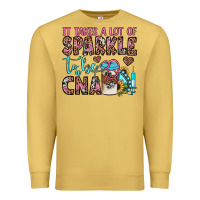 Antique Gold it takes a lot of sparkle to be a cna Premium Sweatshirt - JahusDesignShop