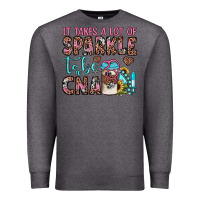 Charcoal Heather it takes a lot of sparkle to be a cna Premium Sweatshirt - JahusDesignShop