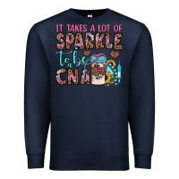 Navy it takes a lot of sparkle to be a cna Premium Sweatshirt - JahusDesignShop