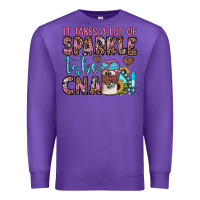 Purple it takes a lot of sparkle to be a cna Premium Sweatshirt - JahusDesignShop
