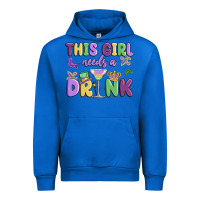 Cobalt this girl needs a drink Urban Hoodie - MaliasSmallBusiness