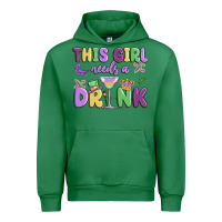 Emerald this girl needs a drink Urban Hoodie - MaliasSmallBusiness