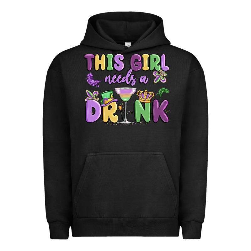 This Girl Needs A Drink Urban Hoodie by MaliasSmallBusiness | Teevron