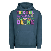 Pigment Midnight Navy this girl needs a drink Urban Hoodie - MaliasSmallBusiness