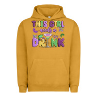 Pigment Peanut Butter this girl needs a drink Urban Hoodie - MaliasSmallBusiness