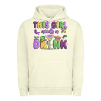 Pigment Pistachio this girl needs a drink Urban Hoodie - MaliasSmallBusiness