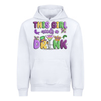 White this girl needs a drink Urban Hoodie - MaliasSmallBusiness