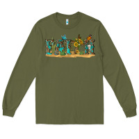Army Green western faith Long Sleeve Tee - texasbilliewilder