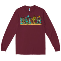 Burgundy western faith Long Sleeve Tee - texasbilliewilder