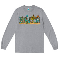 Heather Grey western faith Long Sleeve Tee - texasbilliewilder