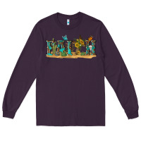 Plum western faith Long Sleeve Tee - texasbilliewilder
