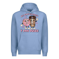 Colony Blue but first chocolate y pan dulce Premium Hoodie - MaliasSmallBusiness