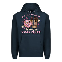 Navy but first chocolate y pan dulce Premium Hoodie - MaliasSmallBusiness