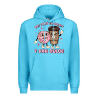 Ocean Blue but first chocolate y pan dulce Premium Hoodie - MaliasSmallBusiness