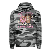 Slate Camo but first chocolate y pan dulce Premium Hoodie - MaliasSmallBusiness