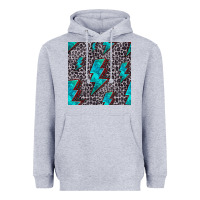 Turquoise Lightning Bolt Seamless Pattern Heavyweight Hoodie | Teevron