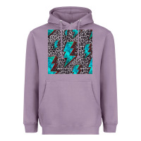 Lavender turquoise lightning bolt seamless pattern Heavyweight Hoodie - HRA Design Shop