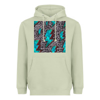 Matcha turquoise lightning bolt seamless pattern Heavyweight Hoodie - HRA Design Shop