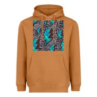 Meerkat turquoise lightning bolt seamless pattern Heavyweight Hoodie - HRA Design Shop