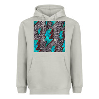 Moon Dust turquoise lightning bolt seamless pattern Heavyweight Hoodie - HRA Design Shop