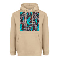 Mushroom turquoise lightning bolt seamless pattern Heavyweight Hoodie - HRA Design Shop