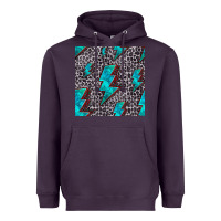 Plum turquoise lightning bolt seamless pattern Heavyweight Hoodie - HRA Design Shop