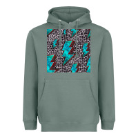 Sage turquoise lightning bolt seamless pattern Heavyweight Hoodie - HRA Design Shop