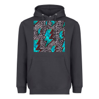 Smoke turquoise lightning bolt seamless pattern Heavyweight Hoodie - HRA Design Shop