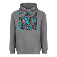 Storm turquoise lightning bolt seamless pattern Heavyweight Hoodie - HRA Design Shop