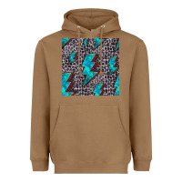 Toasted Coconut turquoise lightning bolt seamless pattern Heavyweight Hoodie - HRA Design Shop