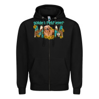 Black western golden retriever mom Zipper Hoodie - texasbilliewilder