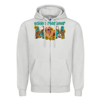 Dove Grey western golden retriever mom Zipper Hoodie - texasbilliewilder