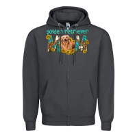 Smoke western golden retriever mom Zipper Hoodie - texasbilliewilder