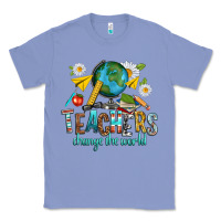 Colony Blue teachers change the world Classic Tee - texasbilliewilder