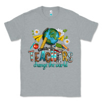 Heather Grey teachers change the world Classic Tee - texasbilliewilder