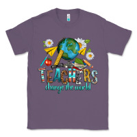 Lavender teachers change the world Classic Tee - texasbilliewilder