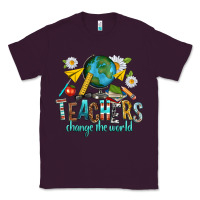 Plum teachers change the world Classic Tee - texasbilliewilder