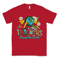 Red teachers change the world Classic Tee - texasbilliewilder